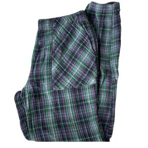 🌙 Aerie Pajama Pants (XS) – Cozy in Green & Blue! 💙💚